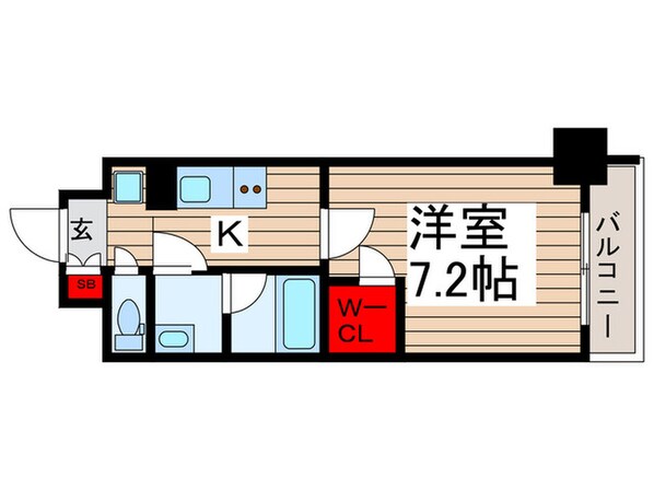 ｺﾝﾌｫﾘｱ門前仲町WESTの物件間取画像